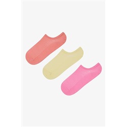 Penti Colorful Rib 3lü Turuncu Pembe Sneaker Çorap