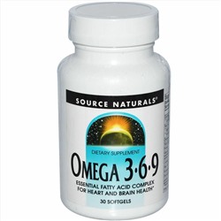 Omega 3-6-9 30 soft gel SOURCE NATURALS