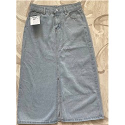 Женская джинсовая юбка средней длины