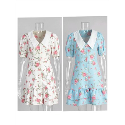 Милое женское платье в цветочный принт ,фабрика