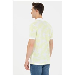 Erkek Açık Sarı Polo Yaka Tişört