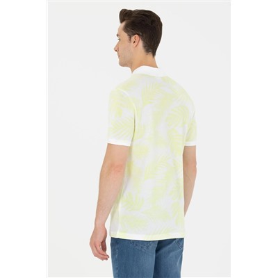 Erkek Açık Sarı Polo Yaka Tişört