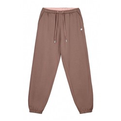Pantalón jogger felpa algodón marrón