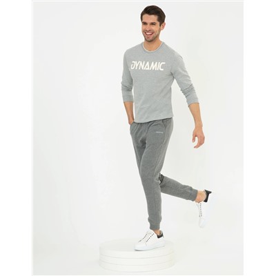 Açık Gri Melanj Sweatshirt