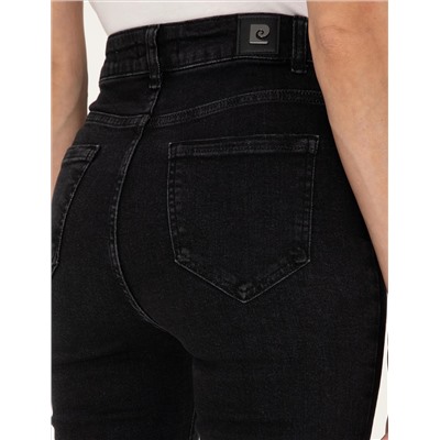 Siyah Skinny Flare Fit Jean Pantolon