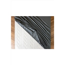 Madame Coco Ciel King Size Plus Saten Çarşaf - Koyu Gri CRSF0000000020-8682116920681