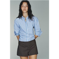 CHECK POPLIN SHIRT