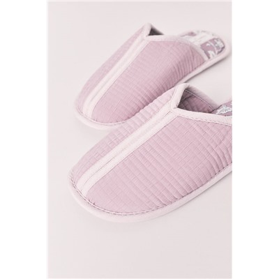 Zapatillas casa estampado rosa