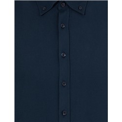 Lacivert Regular Fit Uzun Kollu Gömlek
