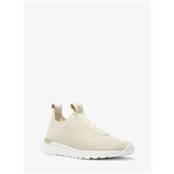 Michael Kors Outlet Bodie Metallic Knit Slip-On Sneaker