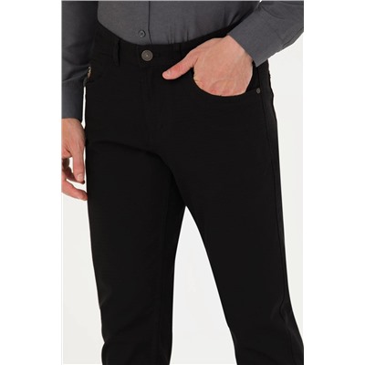 Erkek Siyah Kanvas Pantolon