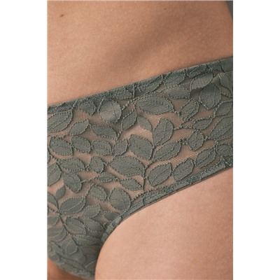 Braga ancha brasileña encaje kaki