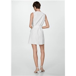 Vestido bolsillos cinturón
