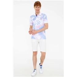 Erkek İndigo Polo Yaka Tişört