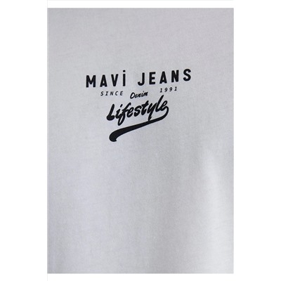 Mavi Minimal Logo Baskılı Beyaz Tişört Relaxed Fit / Rahat Kesim 0612710-620