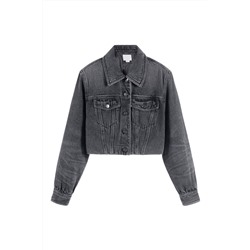 Chaqueta vaquera Negro jaspeado