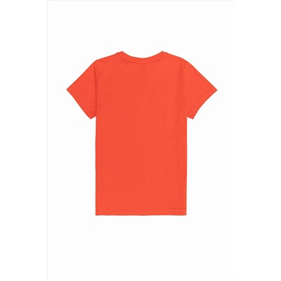 Çocuk Kırmızı Bisiklet Yaka Tişört