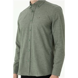Erkek Yeşil Uzun Kollu Gömlek