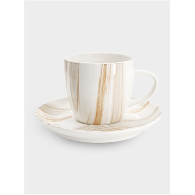 Чашка с блюдцем, 250 мл, The Royal Marble