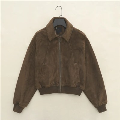 Женский бомбер из искуственной замши   ЗАР*А