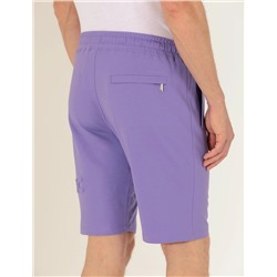 Lila Slim Fit Örme Şort