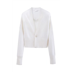 Cárdigan de lana y cachemir Blanco