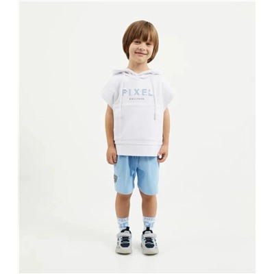 Детское худи без рукавов/футболка с капюшоном и с карманами, экспорт в Россию ГУЛИВЕ*Р  Материал: 95% хлопок, 5% эластан Количество ограничено!