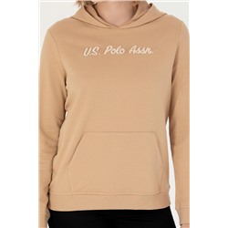 Kadın Kum Kapüşonlu Sweatshirt