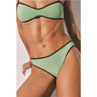 Braga bikini clásica contraste verde