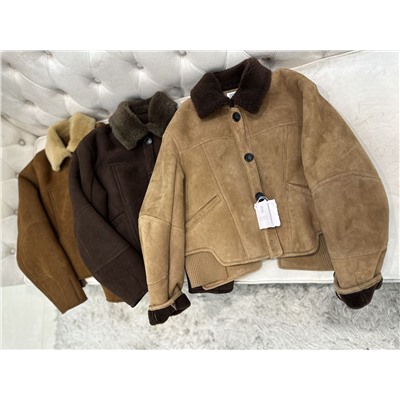 Куртка натуральная замша овчина люкс