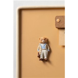 Bonny Bear Magnet - Bej/Mavi - 4x8 cm