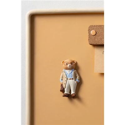 Bonny Bear Magnet - Bej/Mavi - 4x8 cm