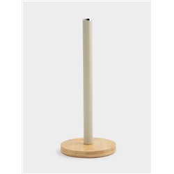 Держатель для бумажных полотенец, 34 см, металл/дерево, бежевый, Retro