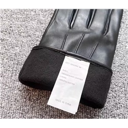 Перчатки мужские зимние из натуральной кожи, утолщенные и бархатные OSTI*N