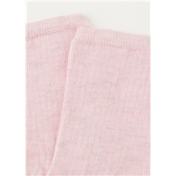 Kurze Socken mit Cashmere und Rippmotiv für Mädchen