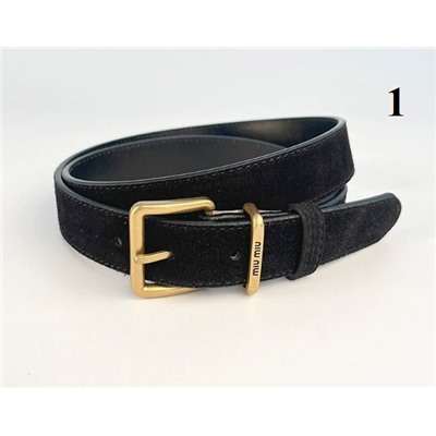 Матовый кожаный женский пояс из воловьей кожи