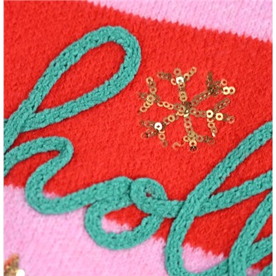 Контрастный полосатый свитер