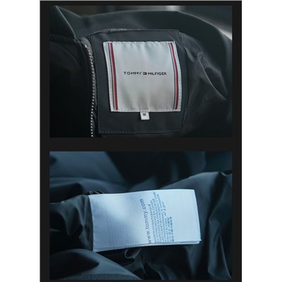 Мужская пуховая  куртка бомбер, оригинал-остаток фабричной партии   Tomm*y Hilfige*r