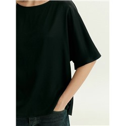 Блузка с коротким рукавом из вискозы, B3248/algo