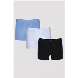 Penti Erkek Pamuklu Blueish 3lü Boxer