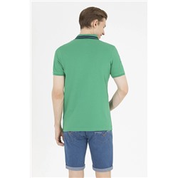 Erkek Yeşil Basic Polo Yaka Tişört