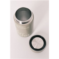 Botella metal verde logo