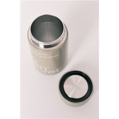 Botella metal verde logo