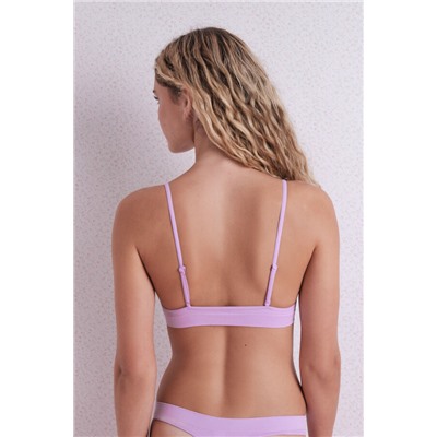 Sujetador seamless triangular lila