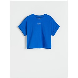 T-Shirt im Kimono-Stil mit Stickerei