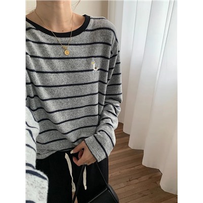 Уютный свободный лонг в полоску   Экспорт