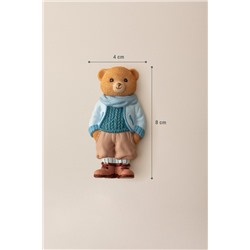 Voir Bear Magnet - Bej/Mavi - 4x8 cm
