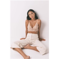 Bralette encaje espalda especial rosa