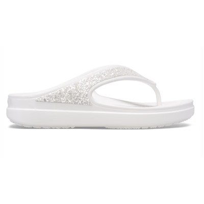 Women's Crocs Sloane Glitter Wedge Flip