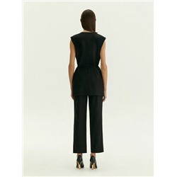 Жилет из костюмной шерсти с поясом, GL121/voyla